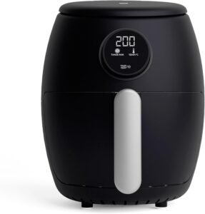 Belaco Air Fryer, 2L Digital Display, Rapid Air Circulation, Air Fryers, 60 Min Timer, Adjustable Temperature, Dishwasher Safe Basket BEL-AF-02
