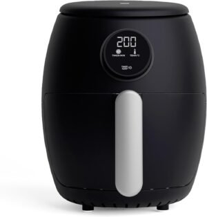 Belaco Air Fryer, 2L Digital Display, Rapid Air Circulation, Air Fryers, 60 Min Timer, Adjustable Temperature, Dishwasher Safe Basket BEL-AF-02