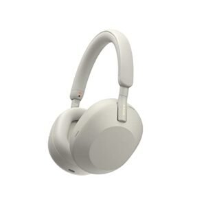 Sony WH-1000XM5 Industry Leading Noise Cancelling Wireless Headphones, Hi-Res Audio, Best Phone Call Quality, 30 hours battery life, Wearing Detection, Alexa voice assistant, Multipoint - Silver