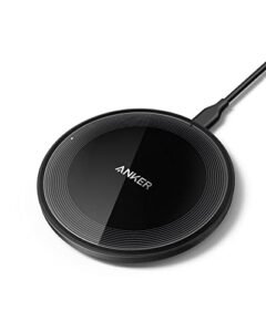 Anker 315 Wireless Charger (Charging Pad), 10 W Maximum Power, Compatible with iPhone 15 14 13 12 Series, Samsung S22, AirPods Pro 2, Samsung Buds, Google Buds and More (without Power Supply)