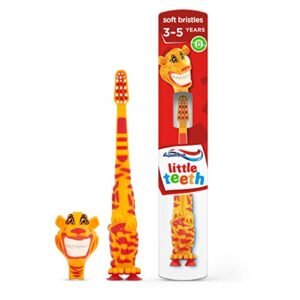 Aquafresh Toothbrush for Kids, Little Teeth Toothbrush for Children 3-5 Years, Soft Bristles, Assorted style