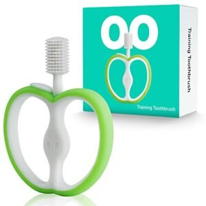 LoveNoobs Training Baby Toothbrush, Teething Toothbrush for Toddlers, Baby Beginner Training Toothbrush, Silicone Toothbrush Toddler, Safe Baby First Toothbrush, Teethers for Babies,Teething Toys