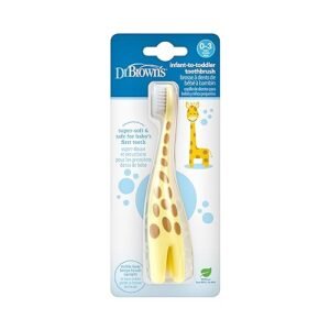 Dr. Brown's Infant-to-Toddler Training Toothbrush, Giraffe, 0-3 years