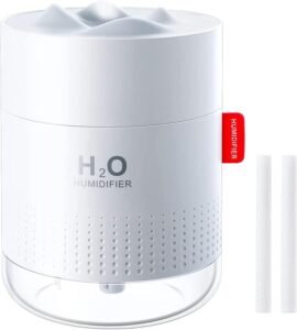 Vintoney Humidifiers, 500ML Humidifier for Bedroom with Night Light, Humidifiers for Home and Plants, Humidifiers for Baby with 10~16 Working Hours, Waterless Auto-Off, for Home Baby Office