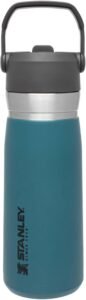 Stanley IceFlow Stainless Steel Water Bottle with Straw 0.65L - Keeps Cold for 12+ Hours - Leakproof Insulated Water Bottles - BPA-Free Thermos Flask - Dishwasher Safe - Lagoon