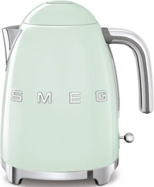 50’s Style Jug Kettle, Soft Opening, 360 Swivel Base, Anti-Slip Feet, 300W, 1.7L, Pastel Green