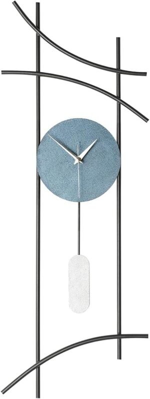 muyika Large Wall Clocks For Living Room, Living Room Decor, Large Wall Clock,Hand Made Metal Large Wall Clock, Colourful Modern Wall Clock, Silent Non-Ticking Battery Operated Analog Clock,