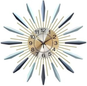 keivmlvt 20.5 inches Large Wall Clocks for Living Room Modern Silent Non-Ticking Metal Wall Clock for Living Room Bedroom Kitchen and Office Large Durable and Decorative Perfect for Wall Art Deco