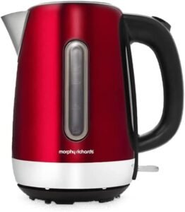 Morphy Richards Equip Red Jug Kettle - 1.7L - Rapid Boil - Limescale Filter - 102785