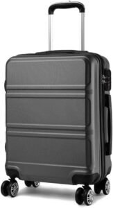 Kono Fashion Hand Luggage Lightweight ABS Hard Shell Trolley Travel Suitcase