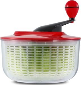 Salad Spinner Large, 5L Lettuce Spinner Salad Dryer Fruit Vegetable Washer Easy to Clean Mixer Easy and Quick Drying, Salad Maker Salad Spinners for Vegetables Fruits