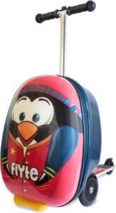 Flyte Scooter Suitcase Folding Kids Luggage - Hardshell, Ride On with Wheels, 2-in-1, 18 Inch, 25 Litre Capacity