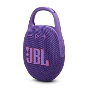 JBL [Upgraded] Clip 5 Ultra-portable waterproof speaker with AURACAST, Powerful Audio, Dustproof, Wireless Bluetooth Streaming, 12 Hours of Playtime, Purple