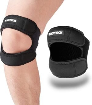 Patellar Tendon Support Strap (Large), Knee Pain Relief Adjustable Neoprene Knee Strap for Running, Arthritis, Jumper, Tennis Injury Recover, L