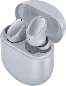 Xiaomi Redmi Buds 3 Pro 35Db Smart Noise Cancellation Dual Device Connectivity Wireless Charging 28H Long Battery Life Glacier Gray, 65x 48 x 26 mm; 55 Grams