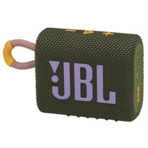 JBL Go 3 Portable Waterproof Speaker with JBL Pro Sound, Powerful Audio, Punchy Bass, Ultra-Compact Size, Dustproof, Wireless Bluetooth Streaming, 5 Hours of Playtime - Green, JBLGO3GRN