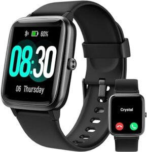 GRV Smart Watch Answer Dial Call,Fitness Watch with Heart Rate Monitor,Sleep Tracker,Sports Fitness Tracker Watch Pedometer Call SMS Notification Smartwatch for Women Men
