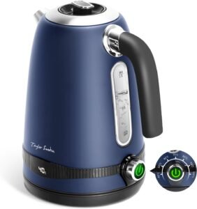 Taylor Swoden Electric Kettle, 7 Variable Temperature (40°C-100°C), 1.7L Fast Boil Quiet Kettles, 2 Hours Keep Warm, Stainless Steel Kettle Cordless, Boil-Dry Protection, 2200W - Sinbad