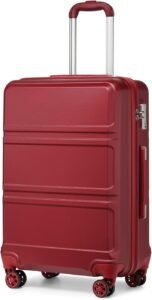 Kono Fashion Hand Luggage Lightweight ABS Hard Shell Trolley Travel Suitcase