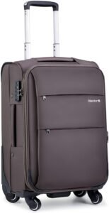 Hanke Softside Suictase 20 Inch,Brown