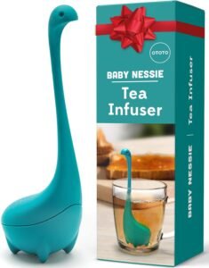 Tea Infuser by OTOTO -Tea Infuser, Tea Accessories, Silicone Tea Infuser, Cute Gifts, Tea Diffusers for Loose Tea, Cute Tea Strainer (Turquoise)