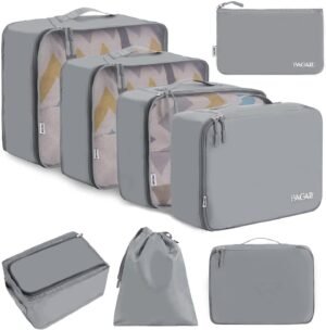 BAGAIL Packing Cubes for Suitcase 8 Set, Lightweight Luggage Packing Organizers Packing Cubes for Travel Accessories