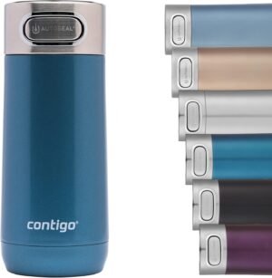 Contigo Luxe Autoseal Travel Mug, Stainless Steel Thermal Mug, Vacuum Flask, Leakproof Tumbler, dishwasher safe, Coffee Mug with BPA Free Easy-Clean Lid