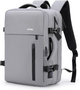 HOMIEE Carry on Travel Backpack Cabin Size, Expandable 30 40L Flight Approved Cabin Bag Hand Luggage Suitcase Backpacks Fit 15.6 Inch Laptop, Anti Theft Casual Daypack Water Resistant Hiking Rucksack