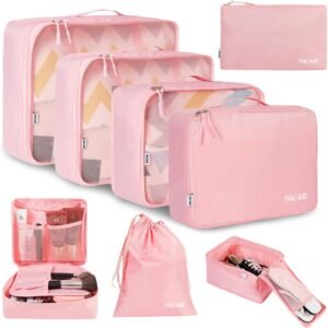 BAGAIL Packing Cubes for Suitcase 8 Set, Lightweight Luggage Packing Organizers Packing Cubes for Travel Accessories