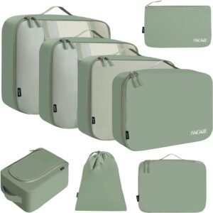 BAGAIL Packing Cubes for Suitcase 8 Set, Lightweight Luggage Packing Organizers Packing Cubes for Travel Accessories