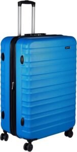 Amazon Basics Hardside Luggage ABS Hard-Shell Spinner/Suitcase with 4 Wheels, 78 cm, Light Blue