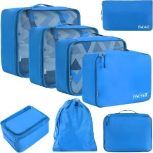 BAGAIL Packing Cubes for Suitcase 8 Set, Lightweight Luggage Packing Organizers Packing Cubes for Travel Accessories