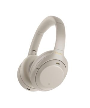 Sony Wh-1000Xm4 Wireless Noise Cancelling Bluetooth Over-Ear Headphones With Speak To Chat Function And Mic For Phone Call, Silver