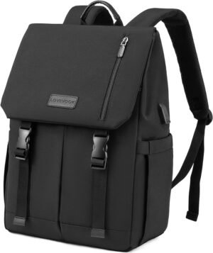 LOVEVOOK Backpack Womens Mens 15.6 inch Laptop Rucksack Bag for Ladies Waterproof High School Bags for Girls Boys Fashion Anti Theft Backpack with USB Casual Daypacks for Travel University Work