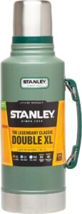 Stanley Classic Legendary Bottle 1.9L - Stainless Steel Thermos Flask - BPA-free - Keeps 32 Hours Hot or Cold - Dishwasher Safe - Leak-proof Lid Serves As A Cup - Hammertone Green