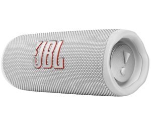 JBL Flip 6 Portable IP67 Waterproof Speaker with Bold JBL Original Pro Sound, 2-Way Speaker, Powerful Sound and Deep Bass, 12 Hours Battery, Safe USB-C Charging Protection - White, JBLFLIP6WHT