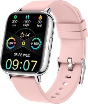 Smartwatch for Men and Women, Smartwatch 1.69 Sports Watch Pedometer Heart Rate Monitor Sleep Monitor IP68 Waterproof Smart Watch 24 Modes Smart Bracelet Stopwatch for Android iOS