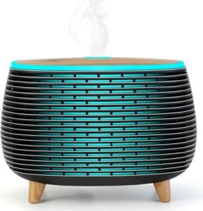 Diffuserlove Diffuser Humidifier 400ML Essential Oil Diffusers for Bedroom Aromatherapy Oil Diffuser Cool Mist Humidifiers for Home Room Black Air Diffuser