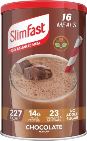 SlimFast Chocolate Flavour, 16 Servings, 600 g