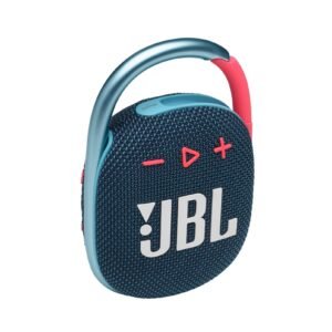 JBL Clip 4 Portable Bluetooth Speaker, JBL Pro Sound, Punchy Bass, Ultra-Portable Design, Integrated Carabiner, Clip Everywhere, IP67 Waterproof + Dustproof,Blue/Pink, JBLCLIP4BLUP