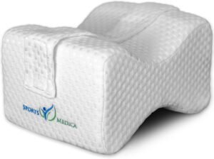 Ergonomic Knee Pillow - eHandbook Included - Knee pillow for sleeping on side, Memory Foam Pillow - Hip Cushion for Sleeping, Leg Pillow