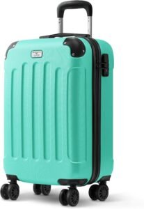 LUGG 20 Inch Skywander Lightweight Travel Cabin Bag - Carry On Approved Suitcase, ABS Shell Protection, Water Resistant & Safe Locking System - Easyjet Overhead Compliant (55x20x35cm)