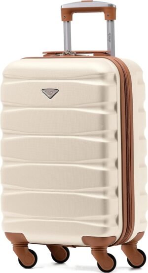 Flight Knight Lightweight 4 Wheel ABS Hard Case Suitcases Cabin Carry On Hand Luggage Approved for Over 100 Airlines Including easyJet, British Airways, RyanAir, Virgin Atlantic, Emirates & Many More