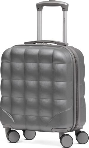 Flight Knight Bubble Suitcase - Ryanair easyJet Jet2 Approved - 8 Wheel Carry Cabin Hardcase 45x36x20cm