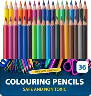 SOL 36 Colouring Pencils for Adults and Children | Coloured Pencils for Children Art & Craft Supplies | Pencil Crayons in 20 Assorted Pencil Colours | Colour Pencils | Artist Pencils