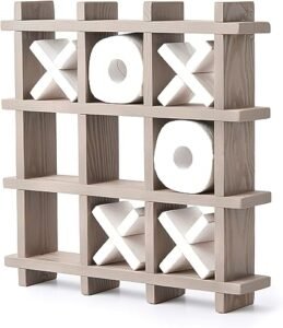 Tic Tac Toe Toilet Paper Holder - Xs and Os Toilet Paper Roll Storage