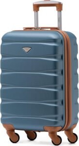Flight Knight Lightweight 4 Wheel ABS Hard Case Suitcases Cabin Carry On Hand Luggage Approved for Over 100 Airlines Including easyJet, British Airways, RyanAir, Virgin Atlantic, Emirates & Many More