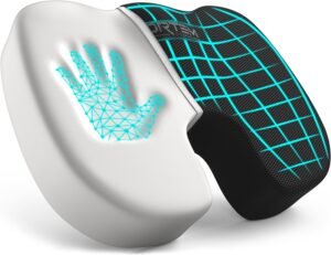 FORTEM Office Chair Cushion, Memory Foam Seat Cushion, Non Slip Sitting Pillow for Gaming, Car Seat Cushion, Computer Chair Pad, Washable Cover
