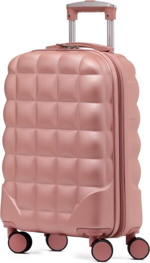 Flight Knight Bubble Suitcase - Ryanair easyJet Jet2 Approved - 8 Wheel Carry Cabin Hardcase 55x35x20cm