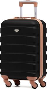 Flight Knight Lightweight 4 Wheel ABS Hard Case Suitcases Cabin Carry On Hand Luggage Approved for Over 100 Airlines Including easyJet, British Airways, RyanAir, Virgin Atlantic, Emirates & Many More